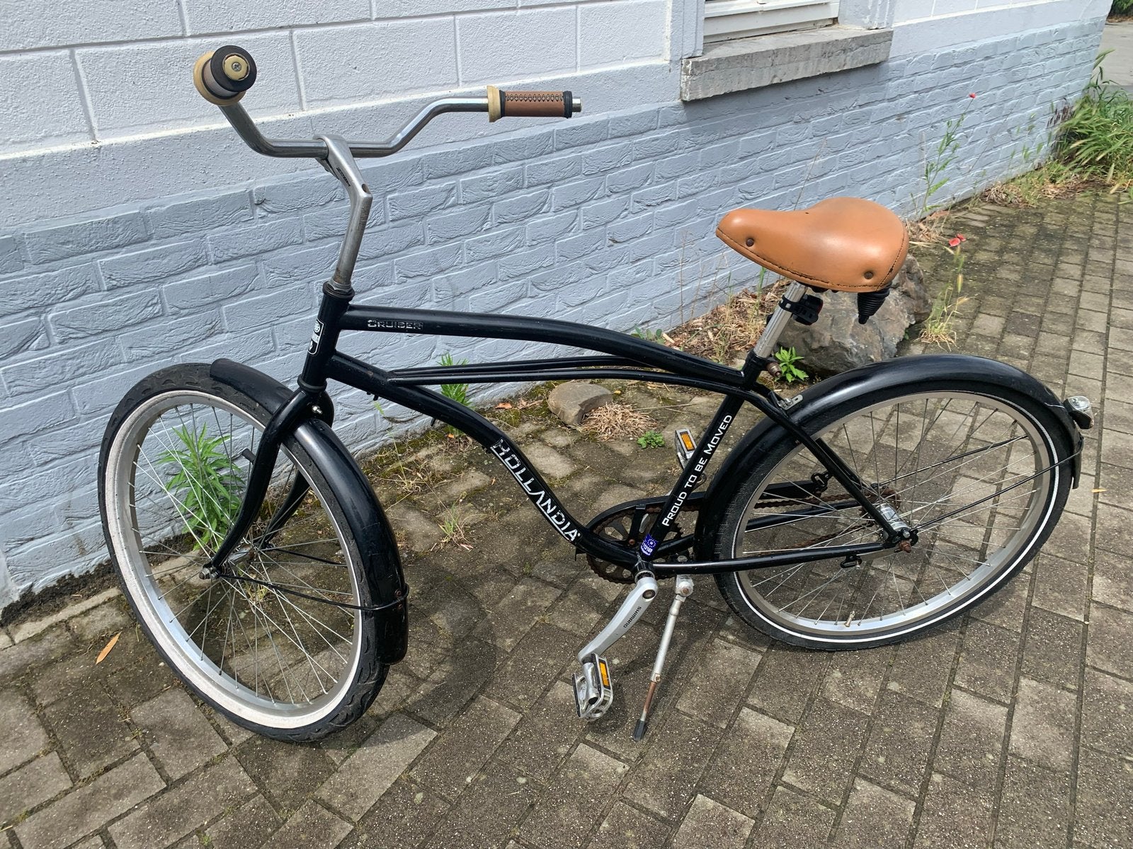 Hollandia Cruiser Fiets - Zwart, Terugtraprem, Staal, Cruiser, Ophalen of Verzenden