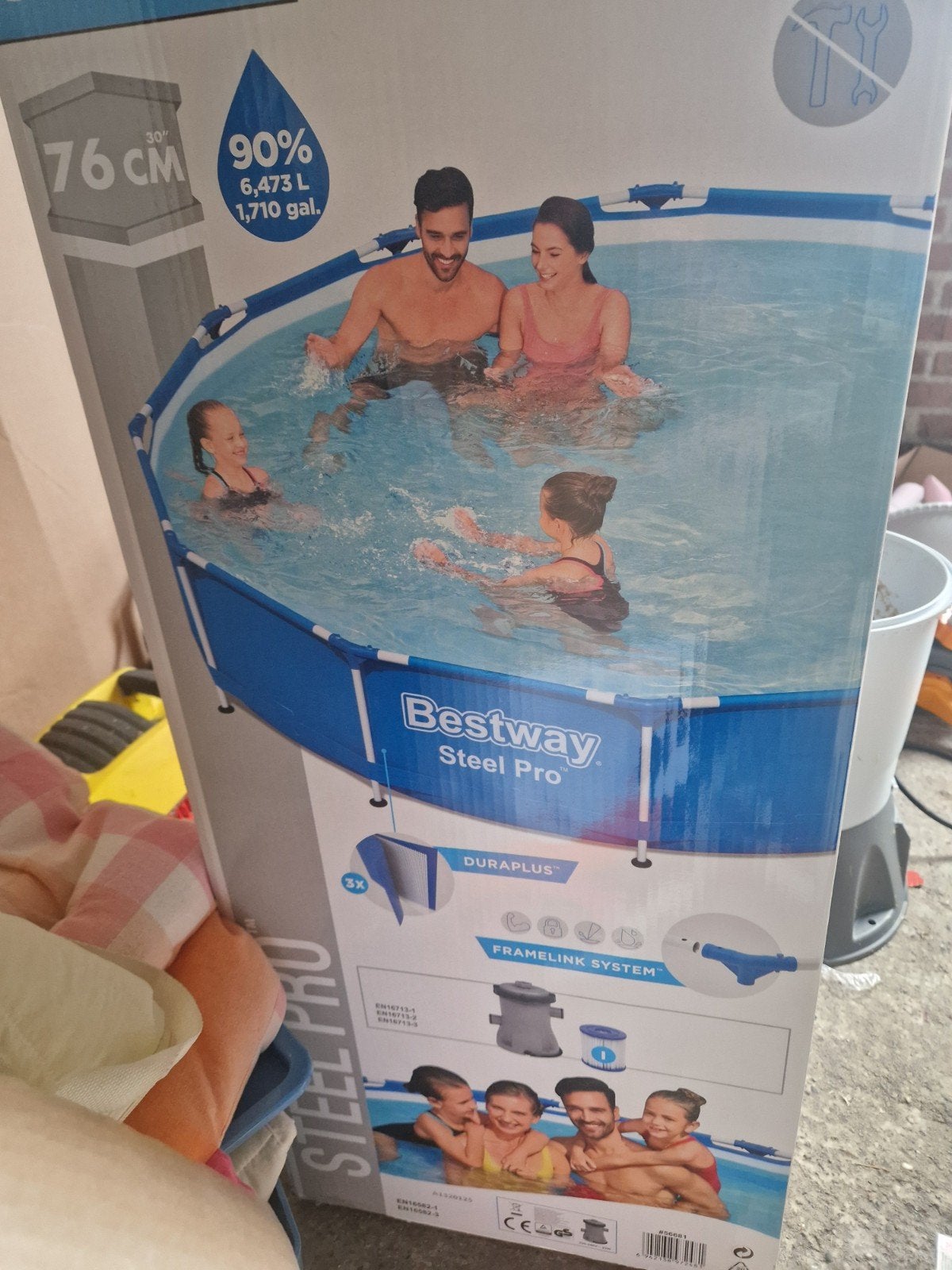 Bestway Steel Pro zwembad buizen en bevestiging (gratis), Tuin en Terras, Ophalen, Gebruikt, Minder dan 80 cm, Opzetzwembad