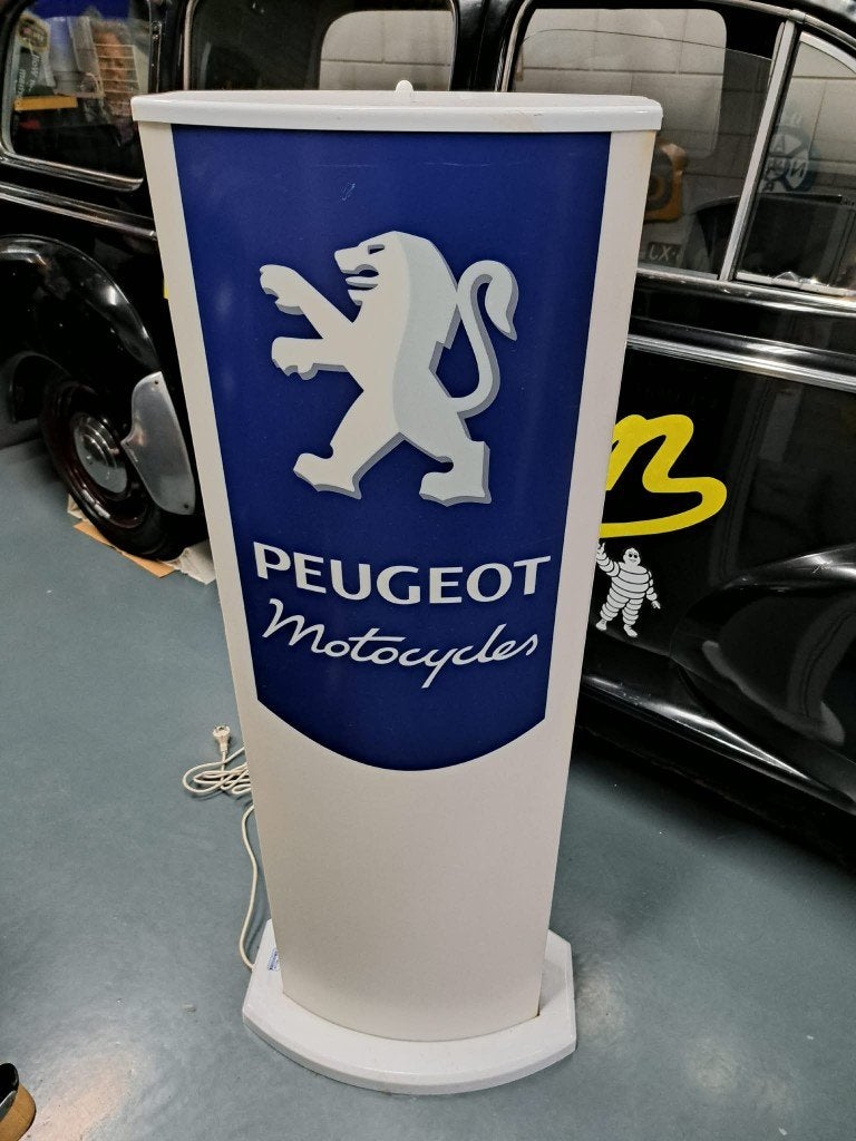 Peugeot Scooters lichtbak / lichtzuil, Ophalen, Zo goed als nieuw, Lichtbak of (neon) lamp