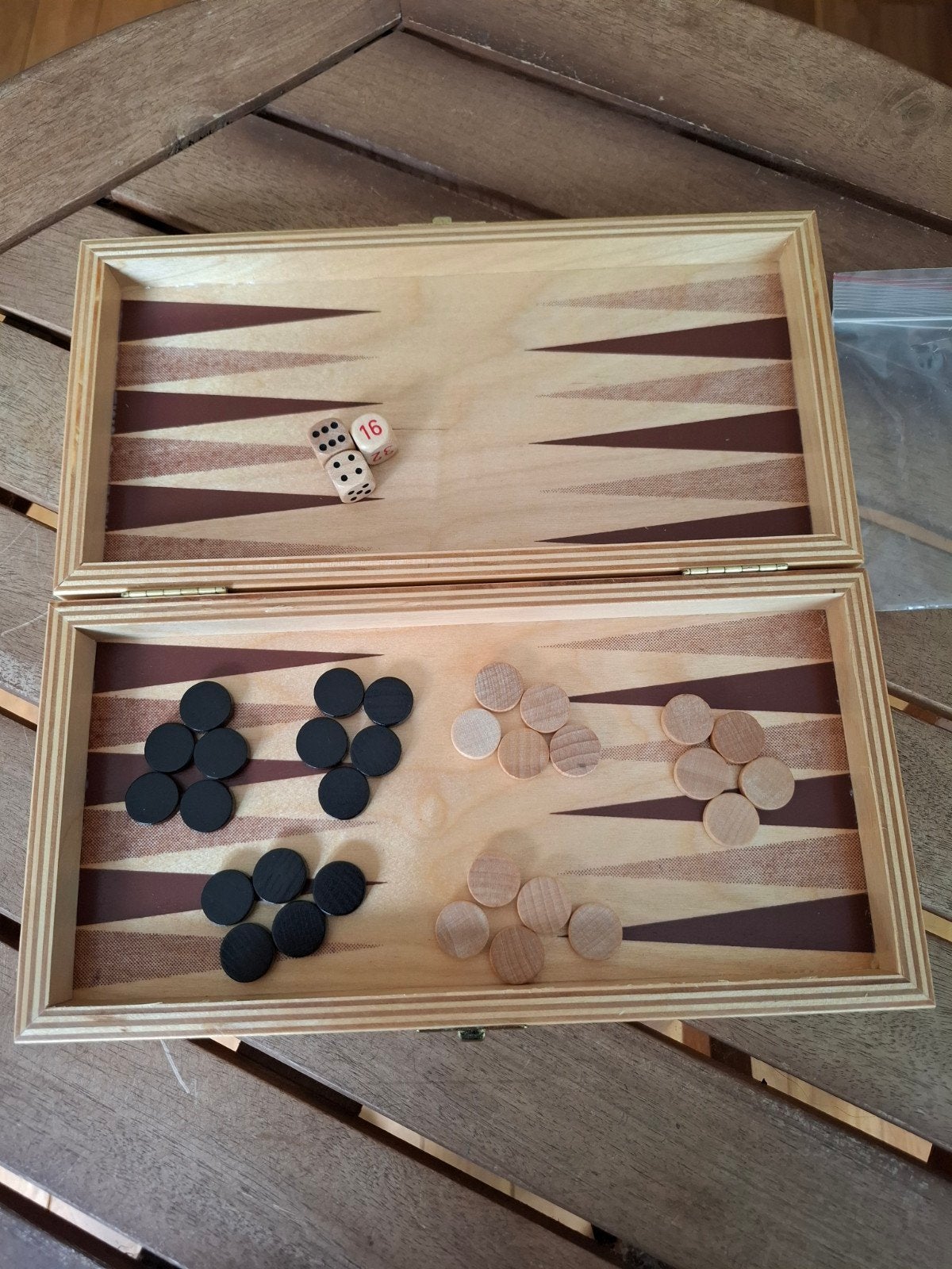 Backgammon . als nieuw, Ophalen of Verzenden, Zo goed als nieuw
