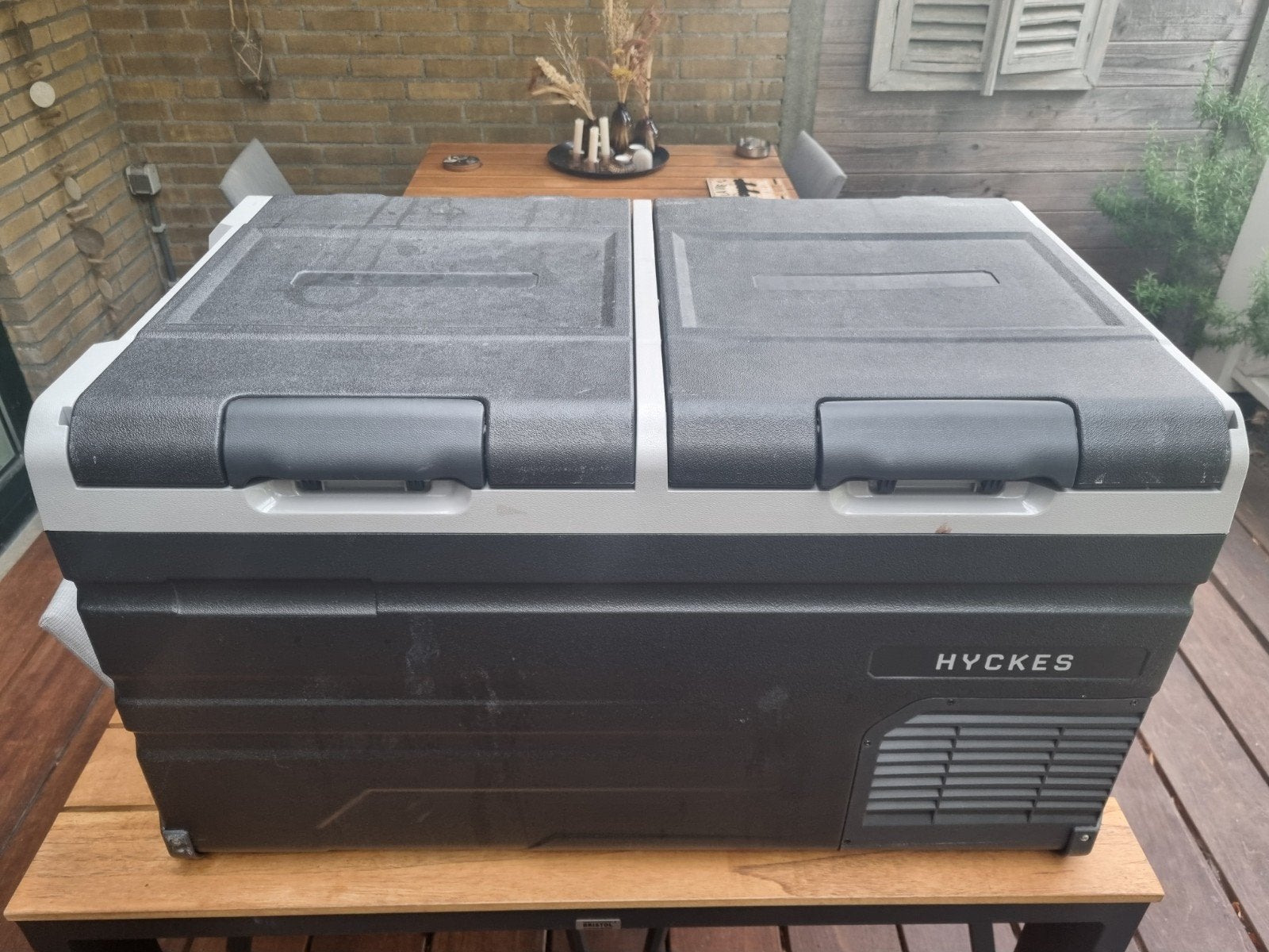 Koelbox Hyckes 75 liter, Caravans en Kamperen, Ophalen, Zo goed als nieuw, Koelbox, Elektrisch