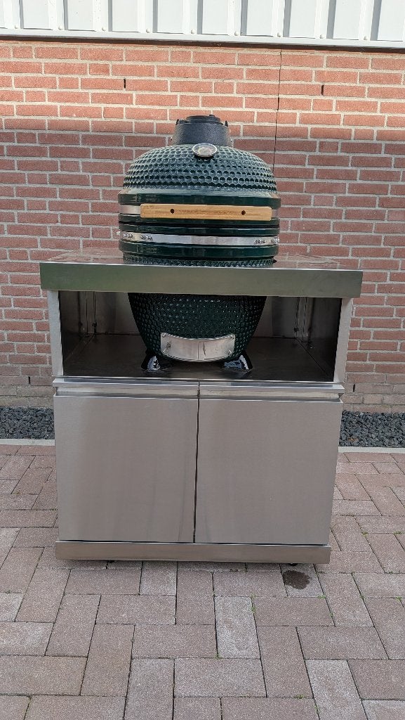 Buitenkeuken kast Inclusief 18" egg - bbq (kamado) – RVS304, Ophalen, Nieuw, Red Dragon