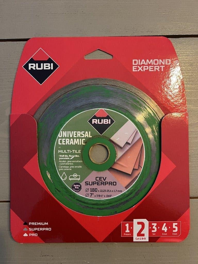 Rubi CEV 180 Superpro Zaagblad, Gebruikt, Cirkelzaag, Ophalen of Verzenden, 30 tot 70 mm