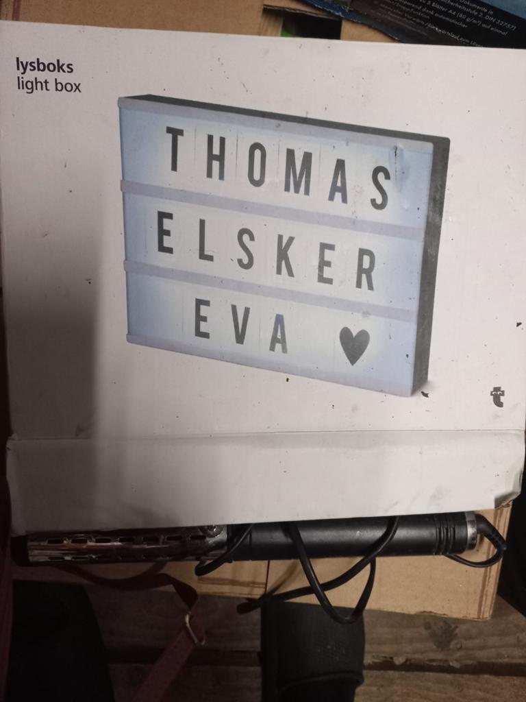 Lysboks Light Box met letters, Gebruikt, Kunststof, Ophalen of Verzenden, Modern