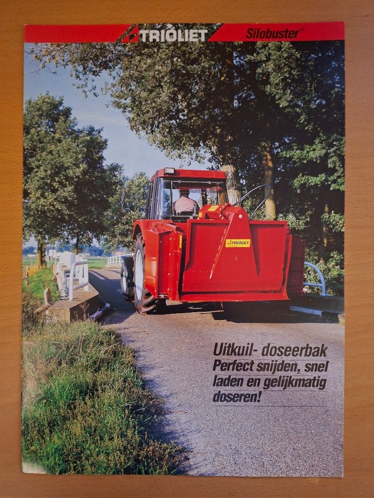 Folder Trioliet Silobuster Uitkuil doseerbak, Ophalen of Verzenden, Gelezen, Tractor en Landbouw