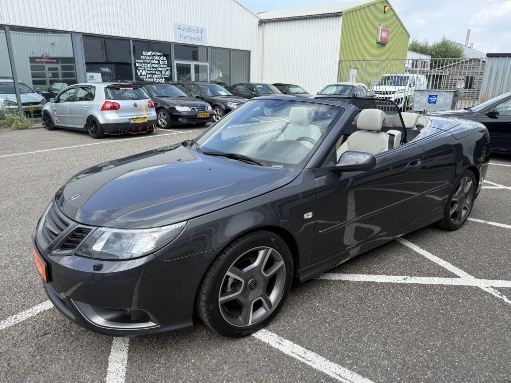 Saab 9-3 Cabrio 1.8t Vector TX Limited Edition (bj 2010), Auto's, Gebruikt, Beige, 4 cilinders, 4 stoelen