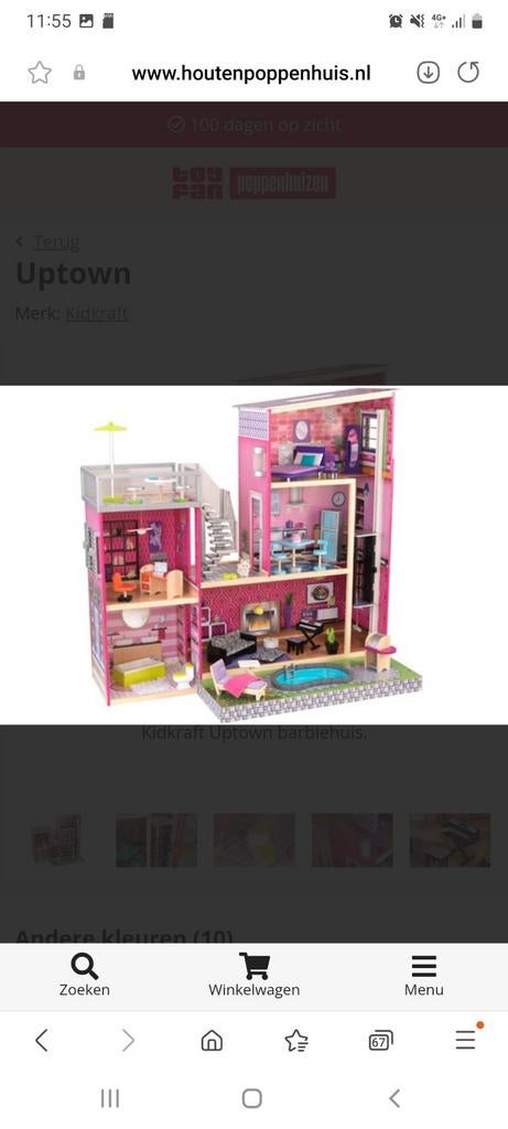 Kidkraft Uptown Barbiehuis met meubels., Ophalen, Poppenhuis