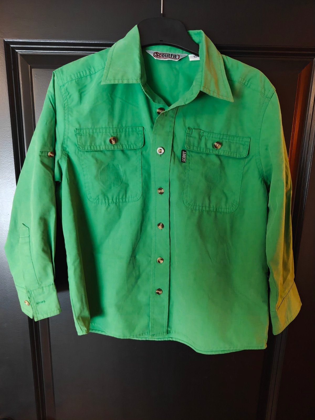 ScoutFit Groen Scout Blouse Maat 134 welpen, Ophalen of Verzenden, Zo goed als nieuw, Kleding