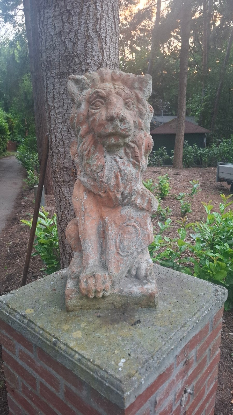 Nederland elftal leeuw 2 stuks, Tuin en Terras, Ophalen of Verzenden, Steen