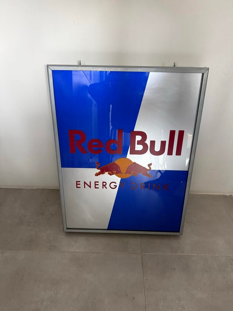 Vintage Red Bull Lichtbak - Uniek Decoratiestuk, Ophalen of Verzenden, Zo goed als nieuw, Lichtbak of (neon) lamp