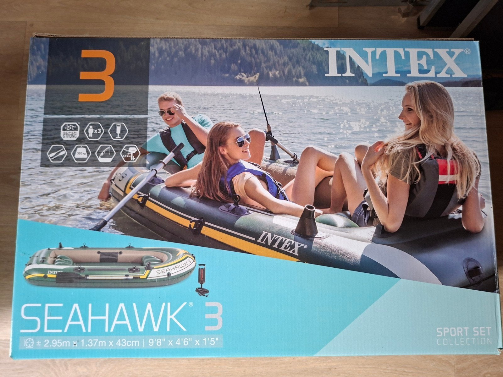 Intex Seahawk 3 rubberboot - Sport Set Collection, Watersport en Boten, Ophalen, Zo goed als nieuw