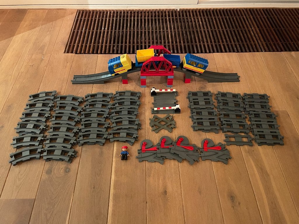 Lego Duplo elektrische treinset, Kinderen en Baby's, Gebruikt, Ophalen of Verzenden, Duplo, Complete set