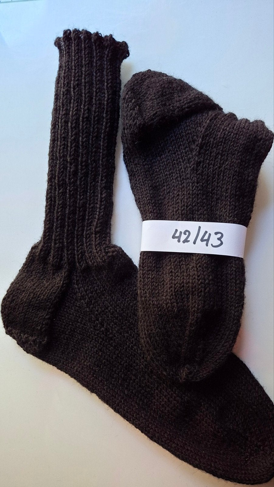 Mooie handgebreide wollen sokken, maat 42/43, Kleding | Heren, Overige kleuren, Ophalen of Verzenden, Handgemaakt, Nieuw