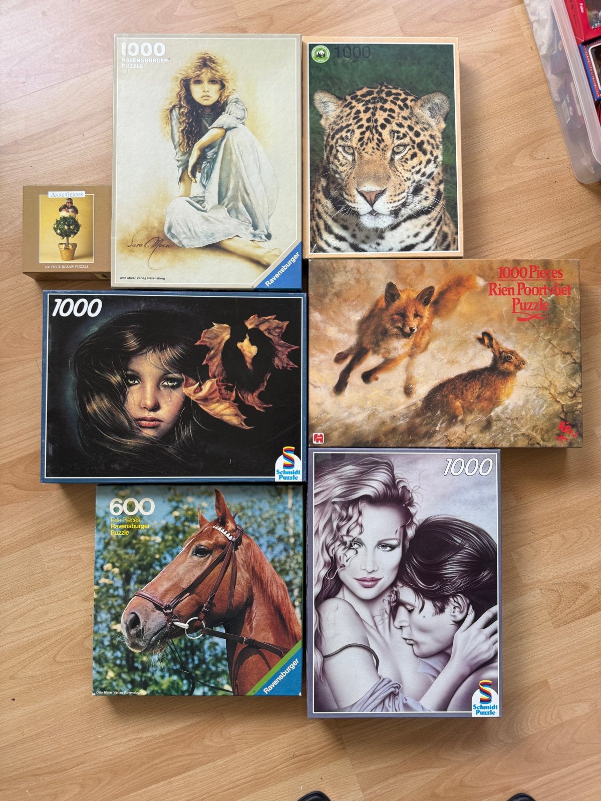 Diverse Legpuzzels: Ravensburger, Schmidt, Rien Poortvliet, Ophalen, 500 t/m 1500 stukjes, Gebruikt, Legpuzzel