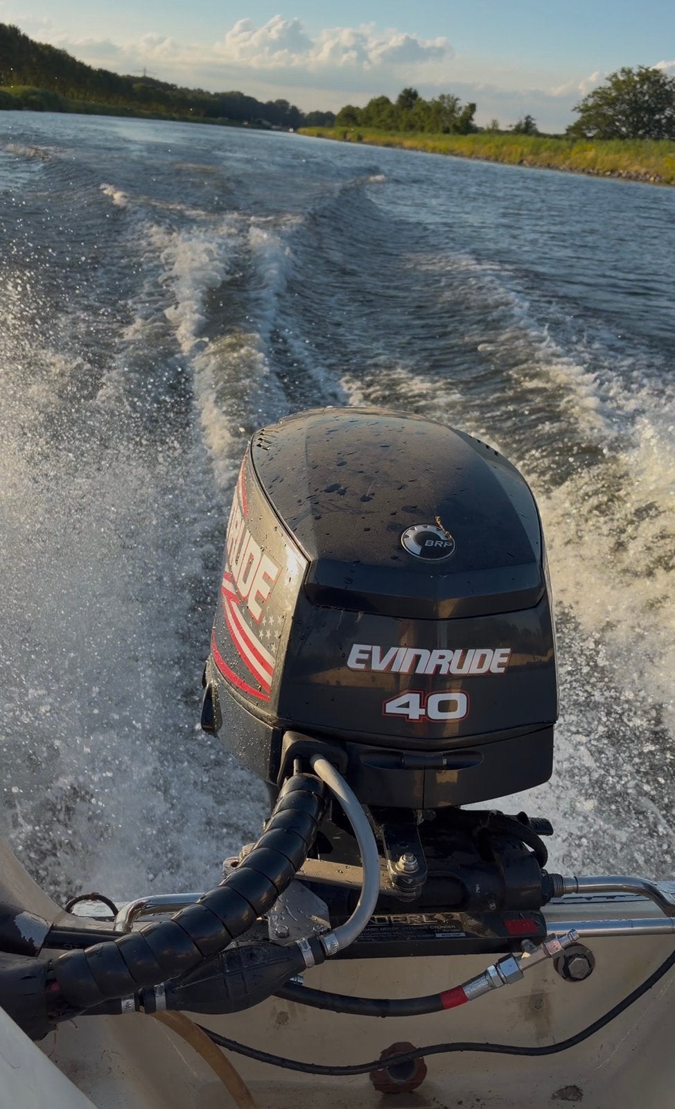 Crescent 495 HT — Evinrude E‑TEC 40 pk, Overige merken, Elektrische start, 5 m, Zo goed als nieuw