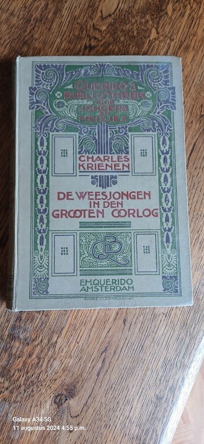 Ch. Krienen, De weesjongen in den grooten oorlog / 1915, Antiek en Kunst, Ophalen of Verzenden, Charles Krienen