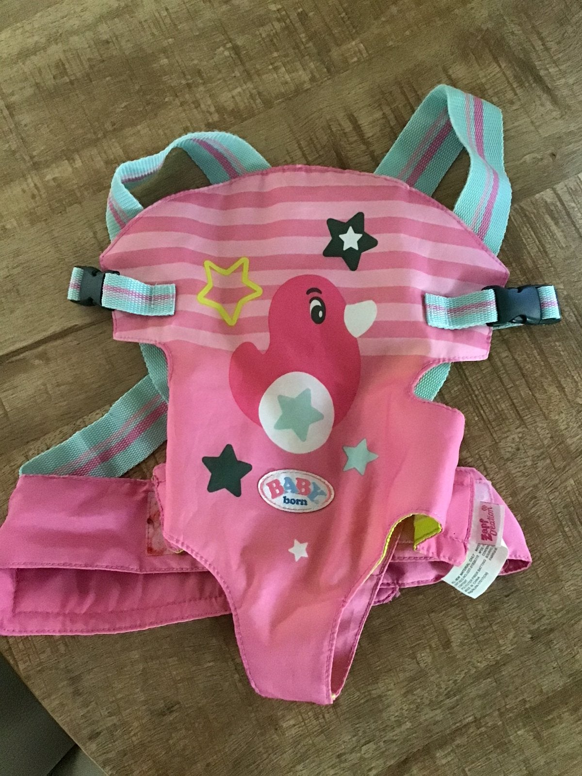 Draagzak babybornpop 43 cm., Kinderen en Baby's, Speelgoed | Poppen, Ophalen of Verzenden, Zo goed als nieuw, Babypop