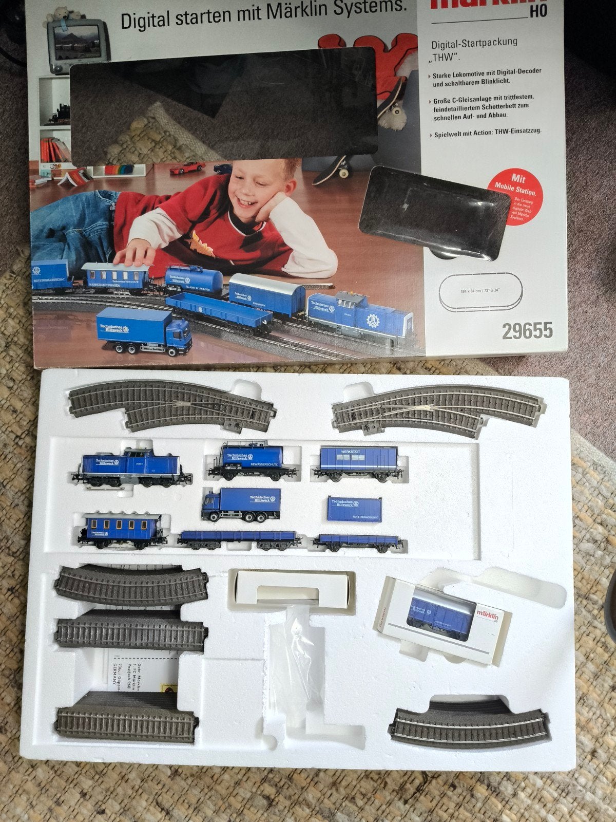 Märklin H0 Digital-Startpackung "THW" 29655, Hobby en Vrije tijd, Modeltreinen | H0, Ophalen of Verzenden, Zo goed als nieuw, Wisselstroom