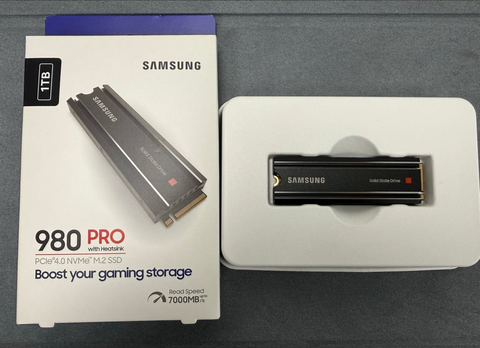 Samsung 980 PRO 1TB PCIe 4.0 NVMe M.2 SSD met Heatsink, Intern, Verzenden, Server, Nieuw