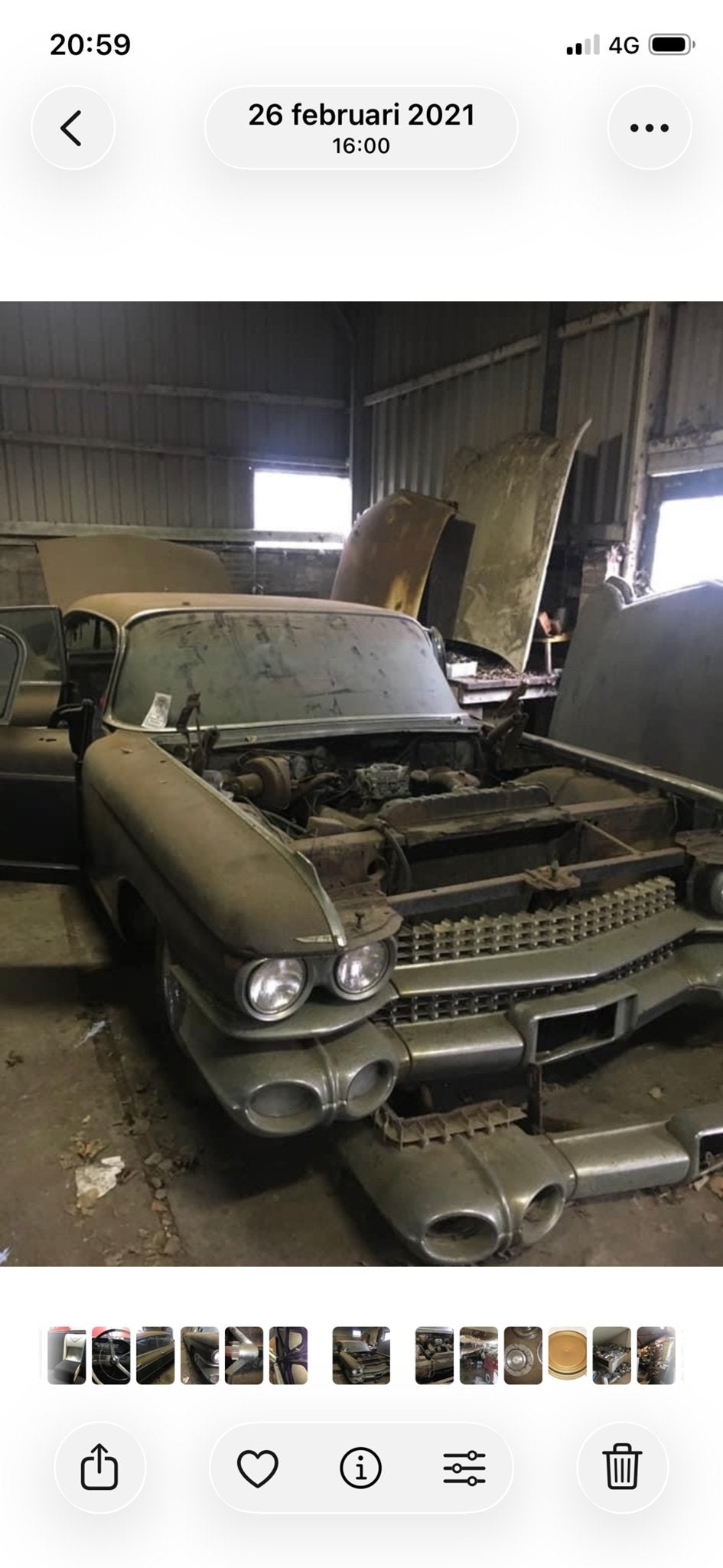 Cadillac 1959 fleetwood nehoorlijk compleet, Auto's, Cadillac, Particulier, Te koop