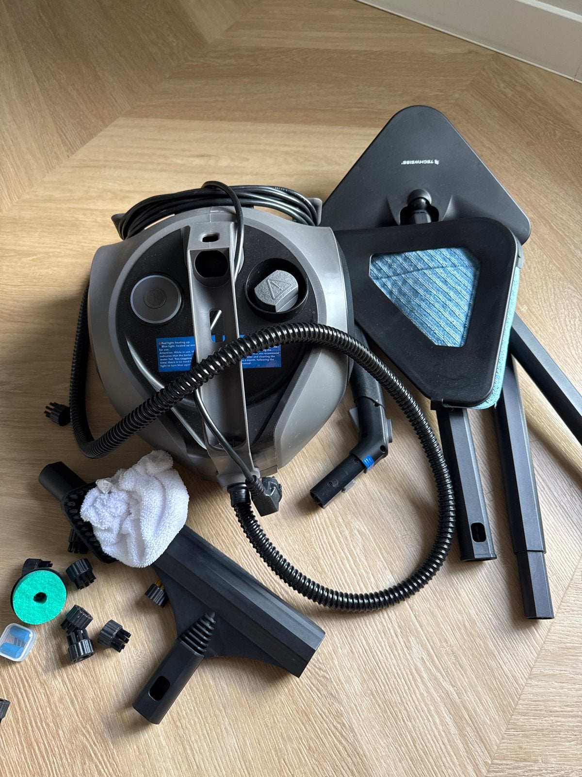Techweise TS2 Performance Stoomreiniger - Z.G.A.N., Witgoed en Apparatuur, Ophalen of Verzenden, Zo goed als nieuw, Stoomreiniger