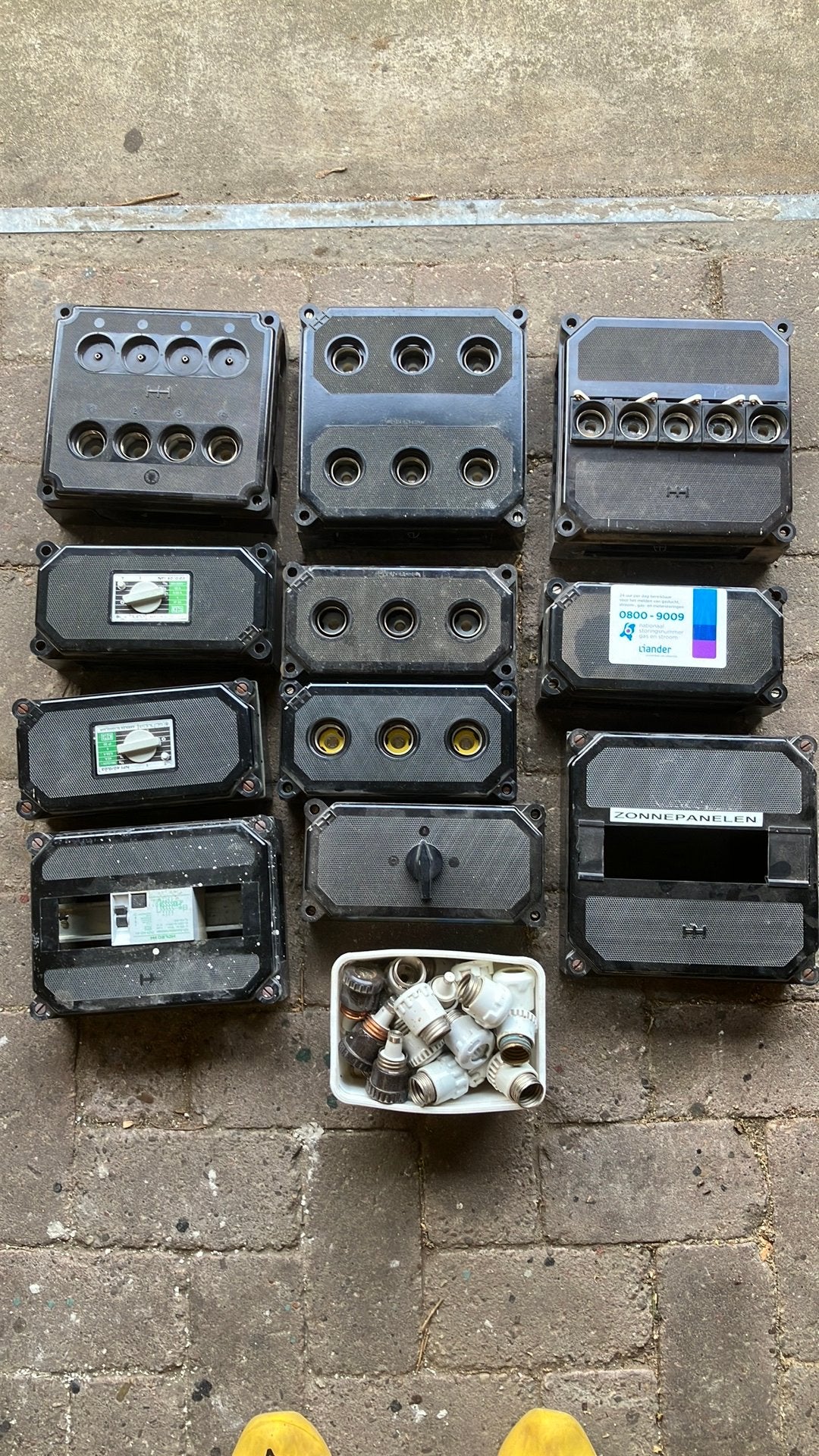 Zekeringhouders aardlekschakelaar, Doe-het-zelf en Verbouw, Elektra en Kabels, Ophalen, Gebruikt, Overige typen