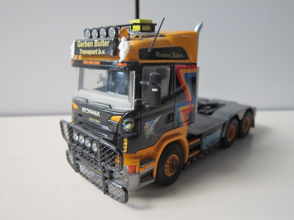 TEKNO SCANIA BUITER BETON, Ophalen, Zo goed als nieuw, Bus of Vrachtwagen, Tekno