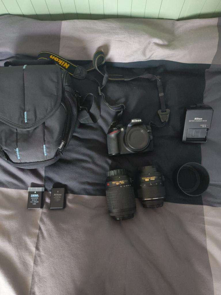 Nikon d3200 + 2 lenzen, Audio, Tv en Foto, Fotocamera's Digitaal, Ophalen, Spiegelreflex, Refurbished, Nikon