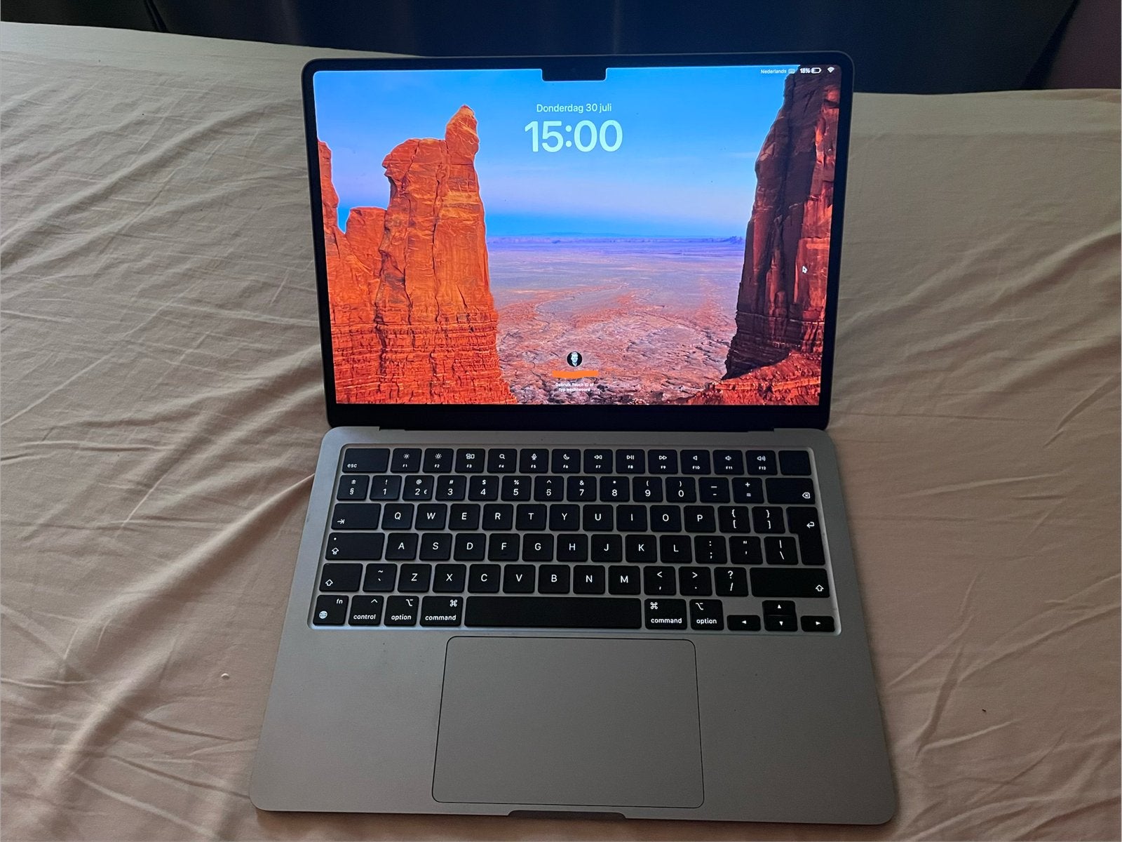 Macbook Air 2022 M2, Ophalen, 256 GB, Qwerty, 8 GB