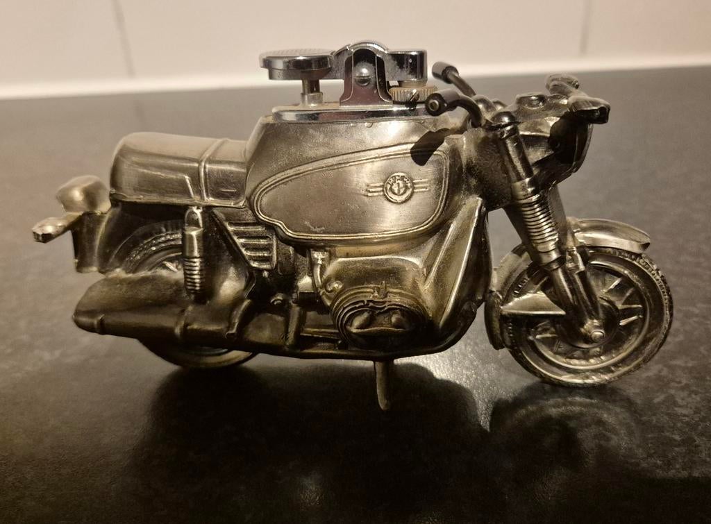 Vintage 1980 Motorcycle Lighter BMW R75/5 Bronze aansteker, Ophalen of Verzenden, Gebruikt, Aansteker