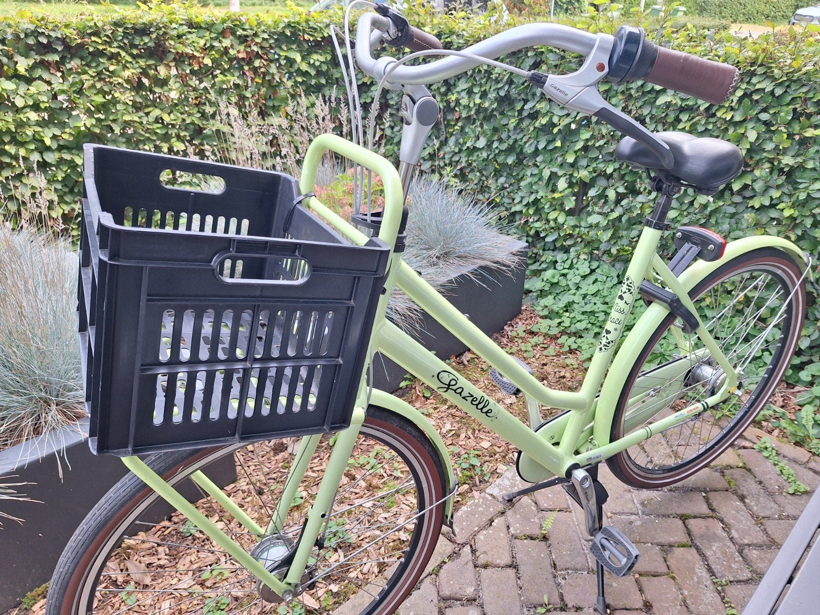 Gazelle Miss Grace Damesfiets - frame 59, Fietsen en Brommers, Ophalen, Gebruikt, Versnellingen, 56 cm of meer