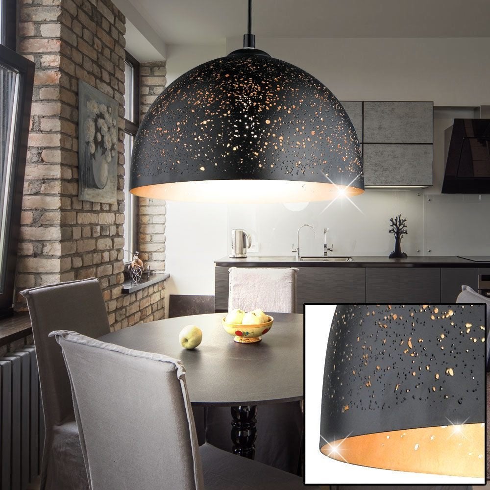 Kroonluchter Hanglamp Van Topkwaliteit In Zwart Goud, Ophalen of Verzenden, Nieuw, Metaal