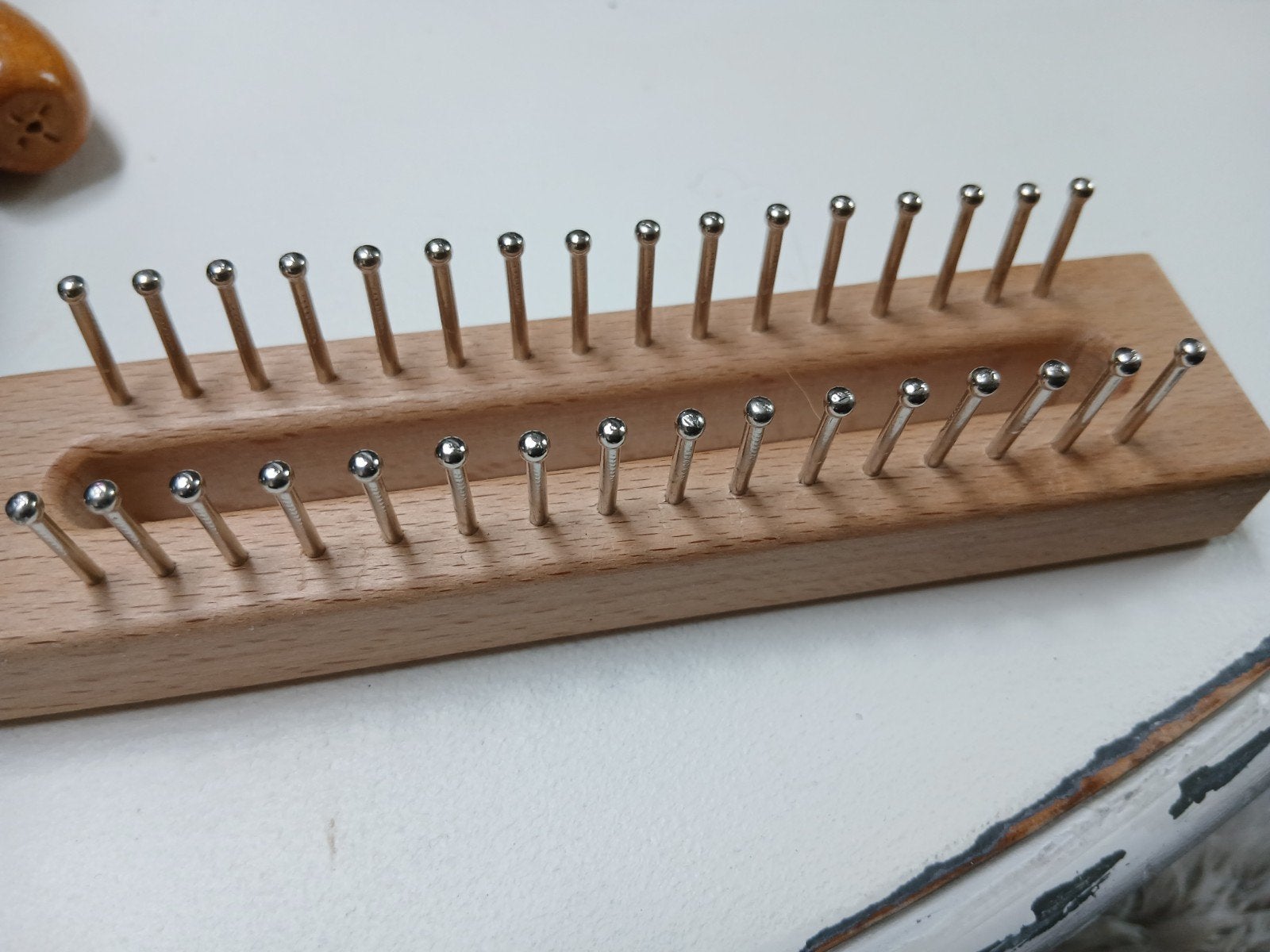 Houten breiraam / breiloom 16 cm, Hobby en Vrije tijd, Breien en Haken, Ophalen of Verzenden, Zo goed als nieuw, Breien of Haken