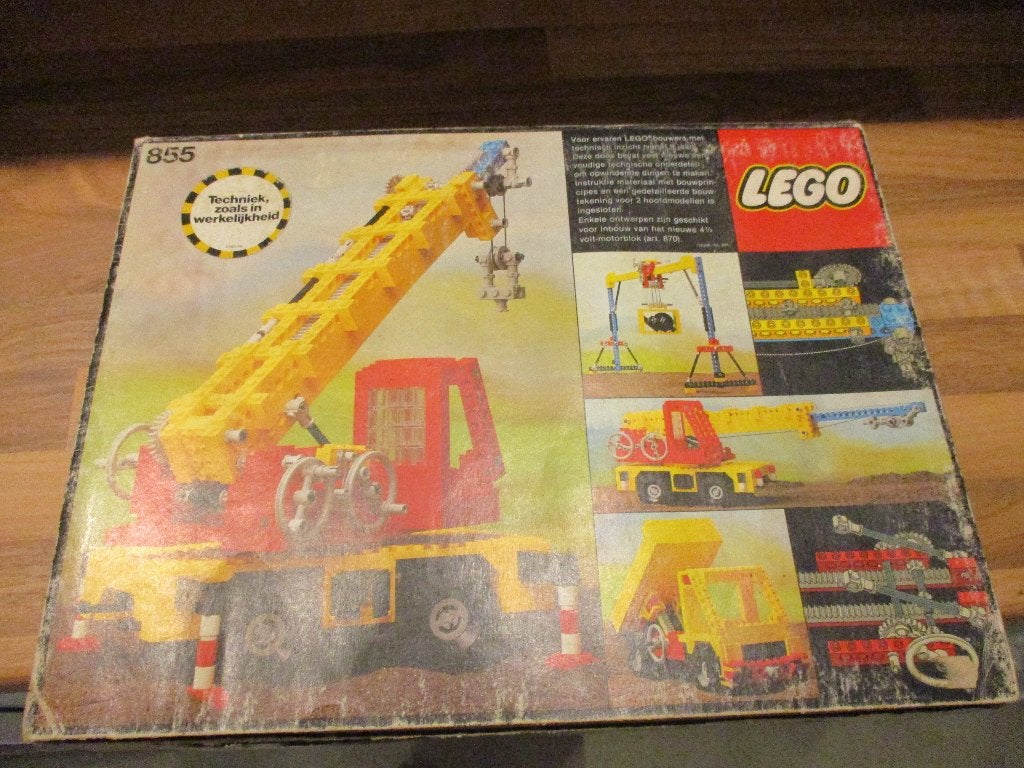 lego technic Set 855 Mobiele kraan de, Ophalen of Verzenden, Gebruikt, Complete set, Lego