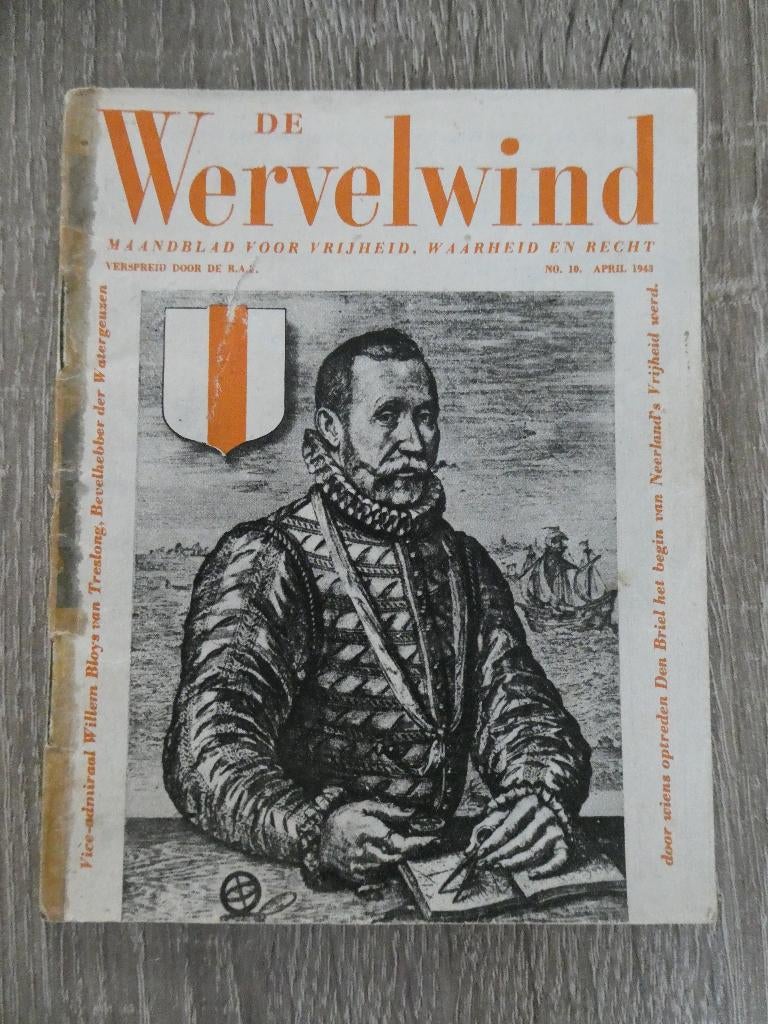 De Wervelwind No.10 april 1943., Ophalen of Verzenden, Overige soorten, Nederland, Boek of Tijdschrift