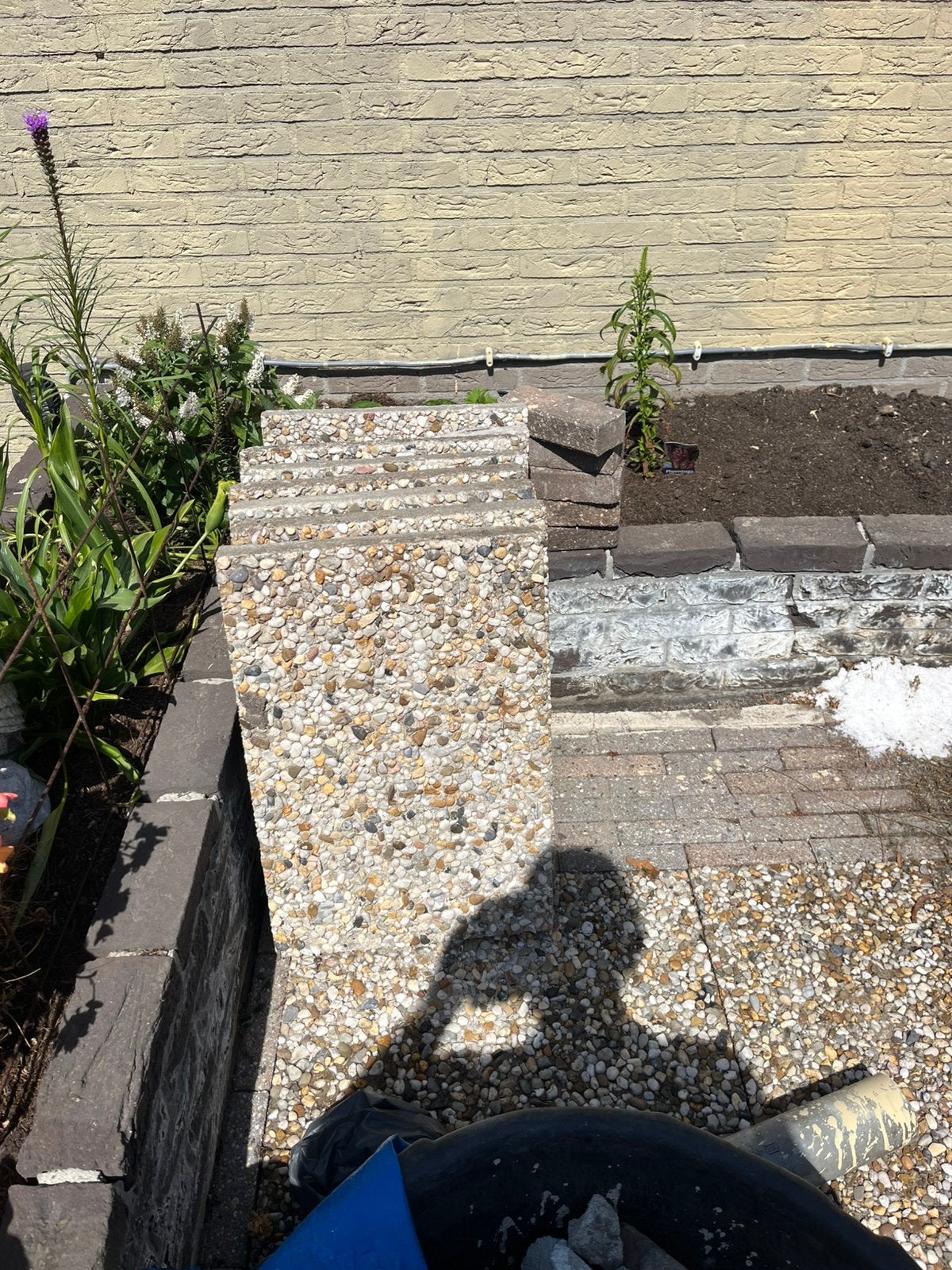 Grindtegels, Tuin en Terras, Ophalen, Overige materialen, Gebruikt, Wit