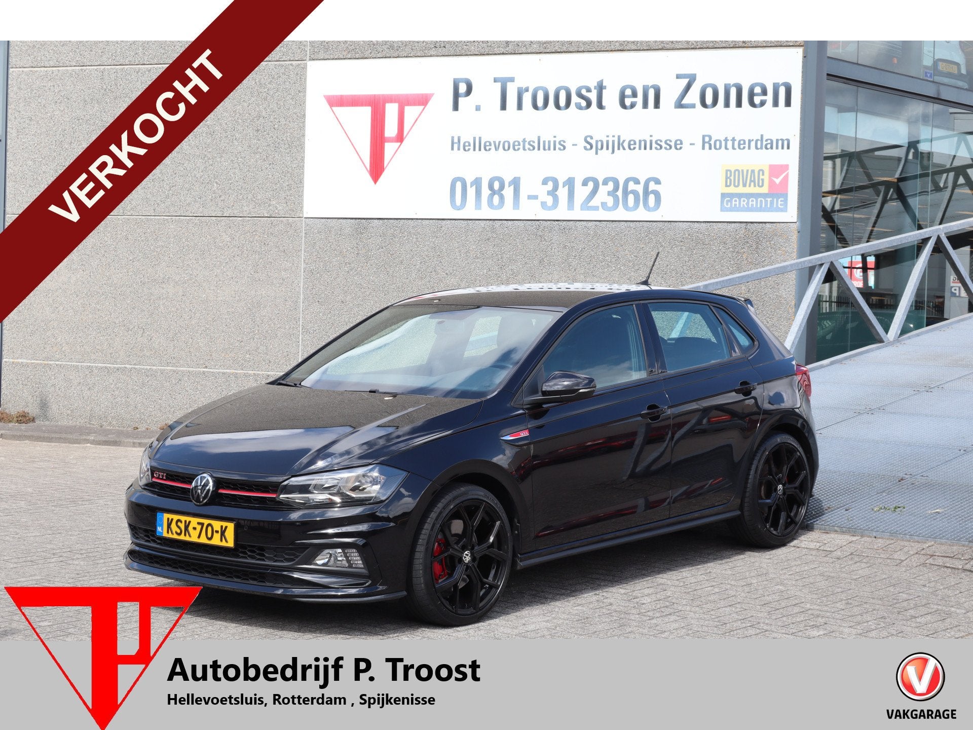 Volkswagen Polo 2.0 TSI GTI Stoelverwarming/Apple carplay/Pa, Stof, Gebruikt, 4 cilinders, Zwart