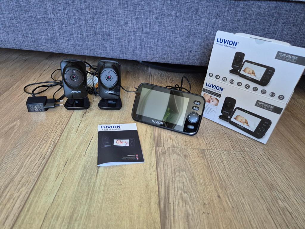 Luvion Icon Deluxe Babyfoon met 2 camera's, Ophalen of Verzenden, Zo goed als nieuw, Minder dan 100 meter, Camera