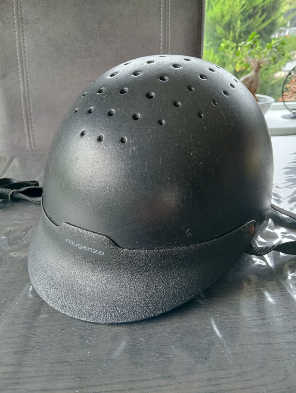 fouganza paardrij cap maat 55-58CM, Dieren en Toebehoren, Ophalen, Gebruikt