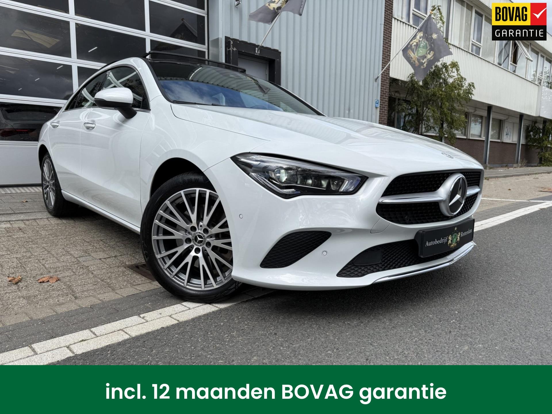 Mercedes-Benz CLA-klasse 250e AMG CAM/LMV-18/LEER/NAVI/PANO, Gebruikt, 4 cilinders, Wit, Bedrijf