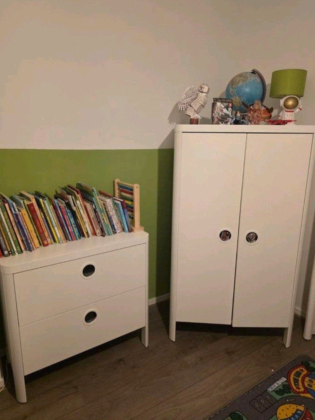 Witte commode en kast van Ikea, Gebruikt, 105 cm of meer, Ophalen of Verzenden, 75 tot 100 cm