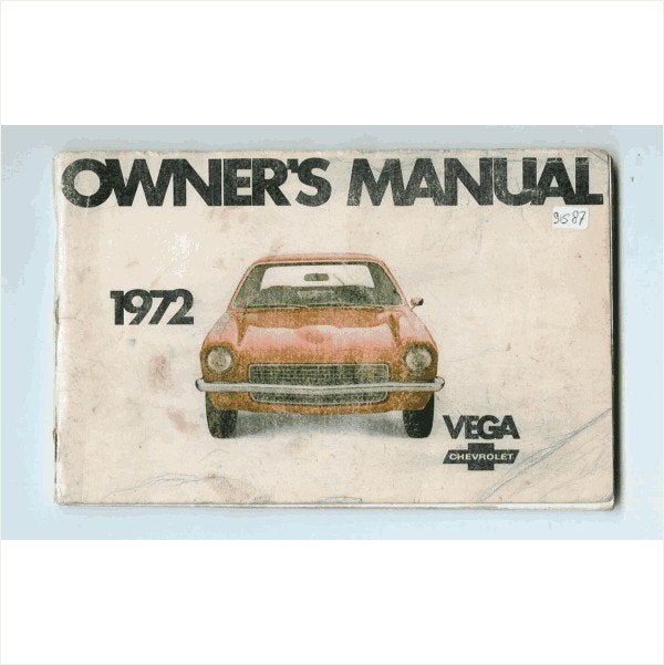 Chevrolet Vega Instructieboekje 1972 #2 Engels, Ophalen of Verzenden
