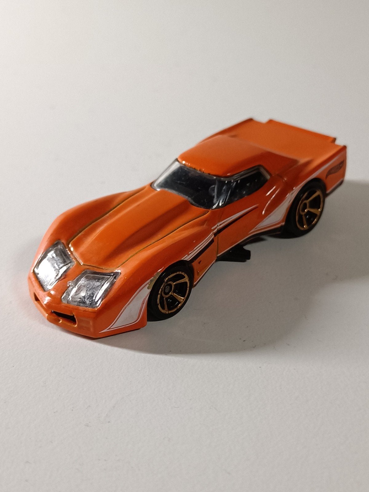 Hot Wheels Oranje Corvette Stingray Speelgoedauto, Ophalen of Verzenden, Gebruikt