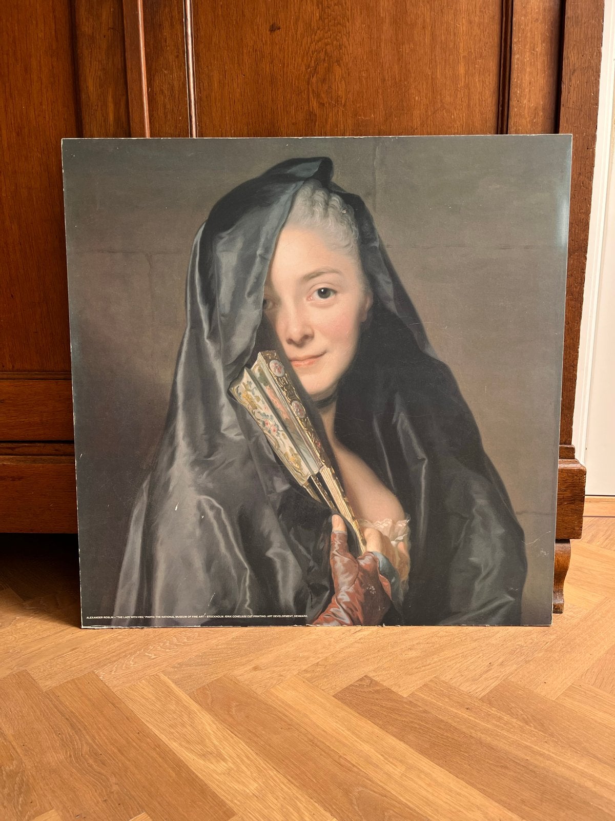 IKEA TRANSTRAND ANSIKTEN print - Dame met sluier, Huis en Inrichting, Ophalen, Gebruikt, Print, 75 tot 100 cm