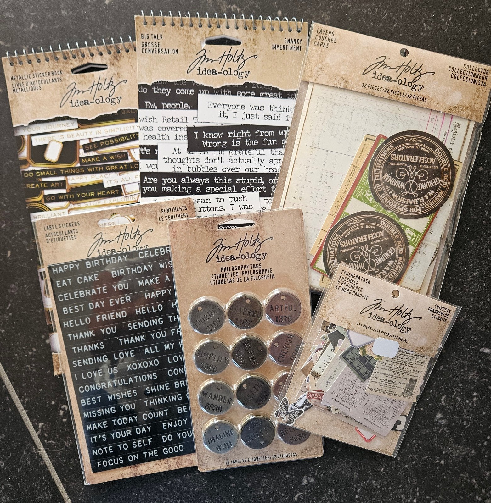 Tim Holtz Idea-ology Knutselmateriaal Collectie, Overige thema's, Nieuw, Meerkleurig, Ophalen of Verzenden