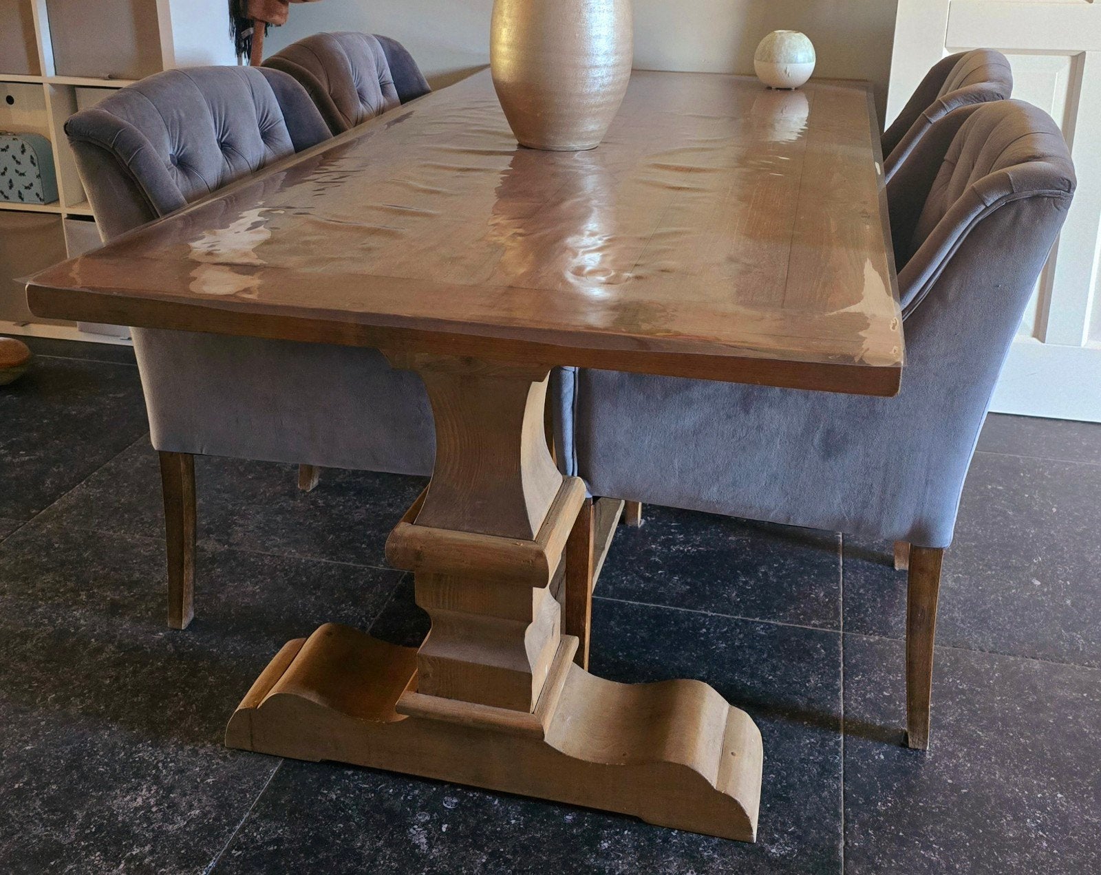 robuuste kloostertafel, Huis en Inrichting, Ophalen, Gebruikt