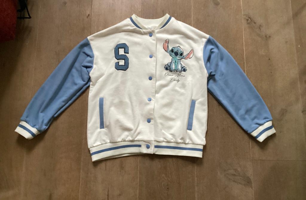 Stitch baseball jasje, maat 158, C&A, Meisje, Ophalen of Verzenden, Zo goed als nieuw