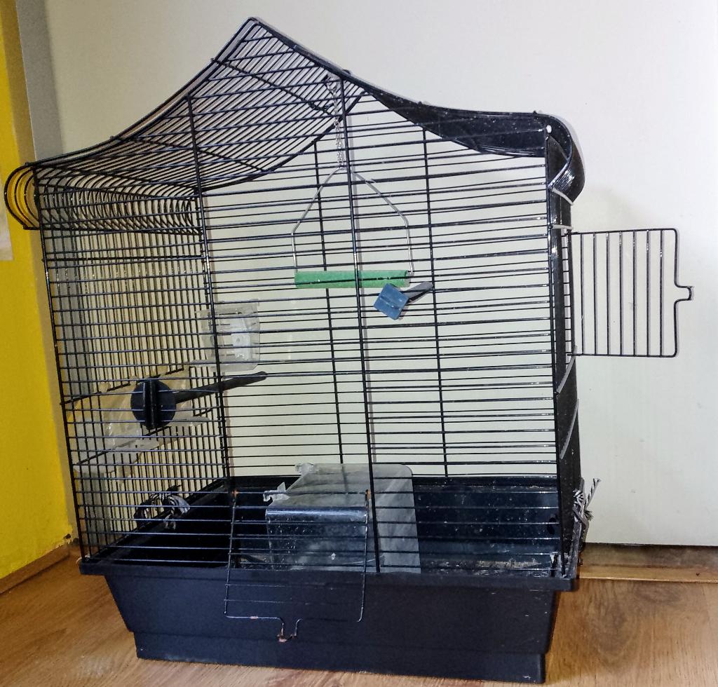 Vogelkooi 46x45x28 cm, Ophalen of Verzenden, Gebruikt, Metaal, Vogelkooi
