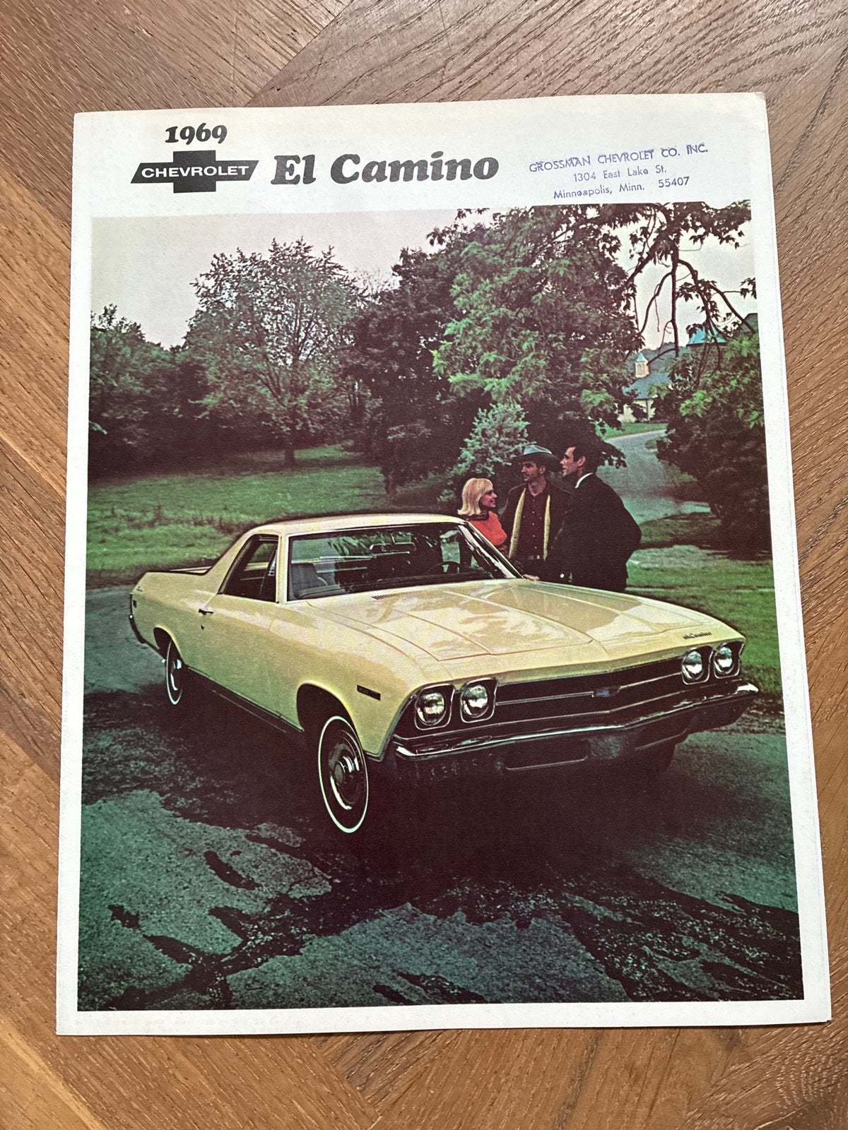 1969 Chevrolet El Camino brochure, Boeken, Auto's | Folders en Tijdschriften, Verzenden, Zo goed als nieuw, Chevrolet
