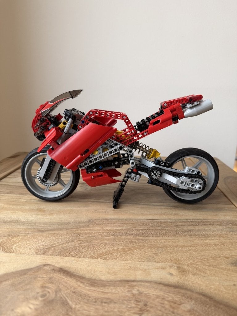 Vintage Lego Technic 8420 Street Bike Set - Compleet & ZGAN, Lego, Compleet, Ophalen of Verzenden, Zo goed als nieuw